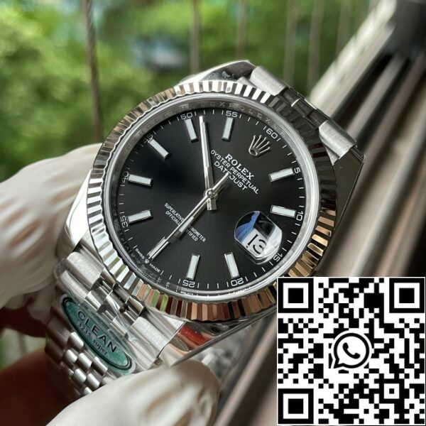 z5438282124705 299388fcb3c327053e019b402078dcb4 Rolex Datejust 41 mint M126334-0018 1:1 Best Edition Clean Factory Svart urtavla