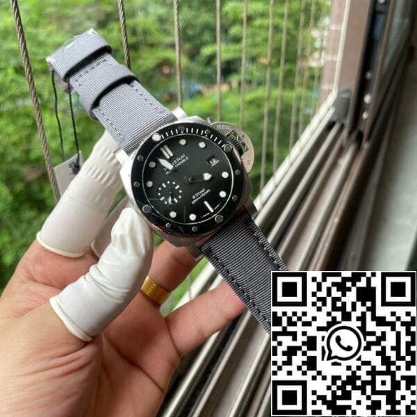 z5438293417973 d87e98a4b3ef32cc1121a5709d37674e SBF Panerai Submersible PAM01288 1:1 Best Edition VS Factory Quadrante Grigio