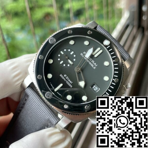 z5438293419528 5df7a3e2e0c2144a374dddf6449d09cf SBF Panerai Submersible PAM01288 1:1 Best Edition VS Fabrieks Grijze Wijzerplaat