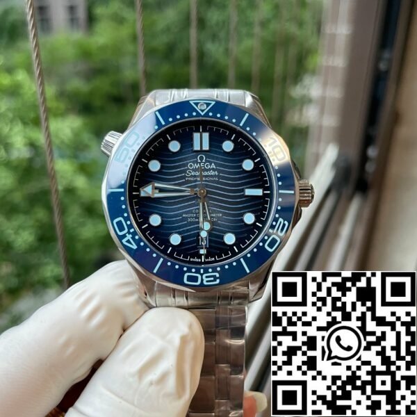 z5438294158887 ccb8ed2c6469d7b754bf03e85d5764e5 Omega Seamaster Diver 300M 210.30.42.20.03.003 Summer Blue 1:1 Best Edition VS Factory kék számlapja