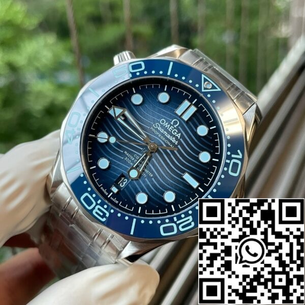 z5438294163155 e226d2b45fab189f8df7ed1f4a7228b6 Omega Seamaster Diver 300M 210.30.42.20.03.003 Summer Blue 1:1 Best Edition VS Factory Blue Dial (kék számlap)