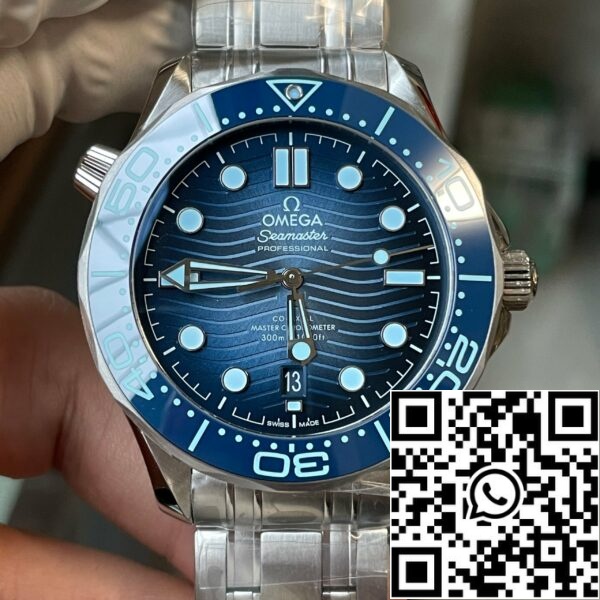 z5438294932371 3661d9cb2d52f304e6840a5835e0445c Omega Seamaster Diver 300M 210.30.42.20.03.003 Summer Blue 1:1 Best Edition VS Factory Sininen kellotaulu