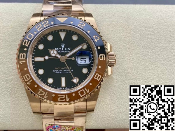 z5455832943286 fba865a35b6d76267d44546c0c87e2c3 Rolex GMT Master II 126715CHNR-0001 1:1 Best Edition Clean Factory Rose Gold