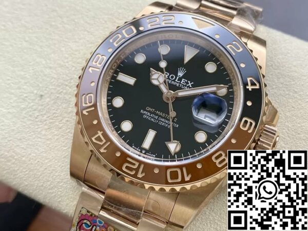 z5455833115686 eaa7e1bd161389f0c28b5077b6f9c357 Rolex GMT Master II 126715CHNR-0001 1:1 Migliore Edizione Fabbrica Pulita Oro Rosa