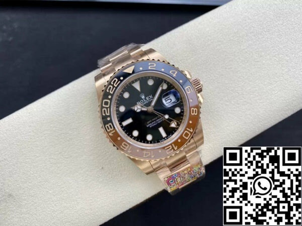 z5455833245074 af73aa2c3b85adbe1a9e7aad29676562 Rolex GMT Master II 126715CHNR-0001 1:1 Best Edition Clean Factory Rose Gold