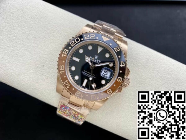 z5455833330422 747c6a10cf61206be2fd759d421abff1 Rolex GMT Master II 126715CHNR-0001 1:1 Migliore Edizione Fabbrica Pulita Oro Rosa