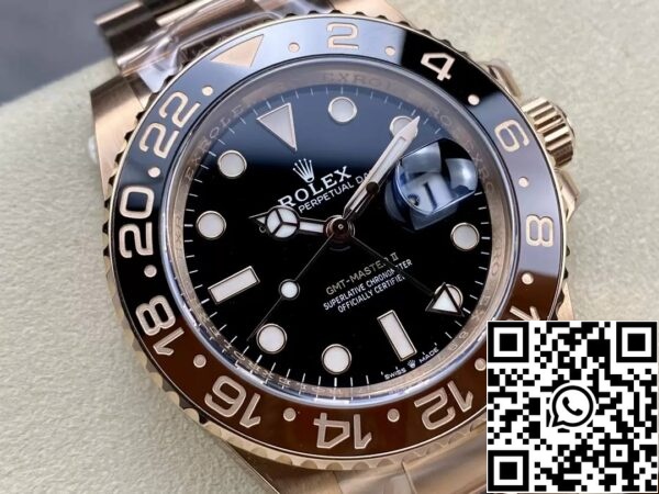 z5455842969323 598f6dfa06c68eeca2cf792378c70a1f Rolex GMT Master II 126715CHNR-0001 1:1 Най-добро издание C+ Фабрика розово злато