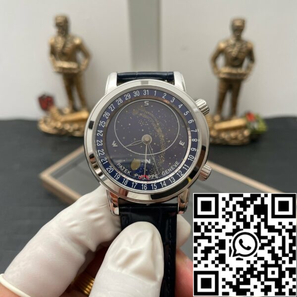 z5458324073404 696fc7149b2299b65dab70c009340d58 Patek Philippe Grand Complications 6102P-001 1:1 Best Edition AI Factory Sky Moon Blue Dial