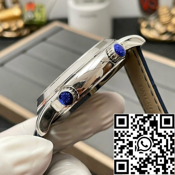 z5458324076465 e305cfa2cadd438e3a798be1a719125b Patek Philippe Grand Complications 6102P-001 1:1 Mejor Edición AI Esfera Azul Cielo Luna de Fábrica