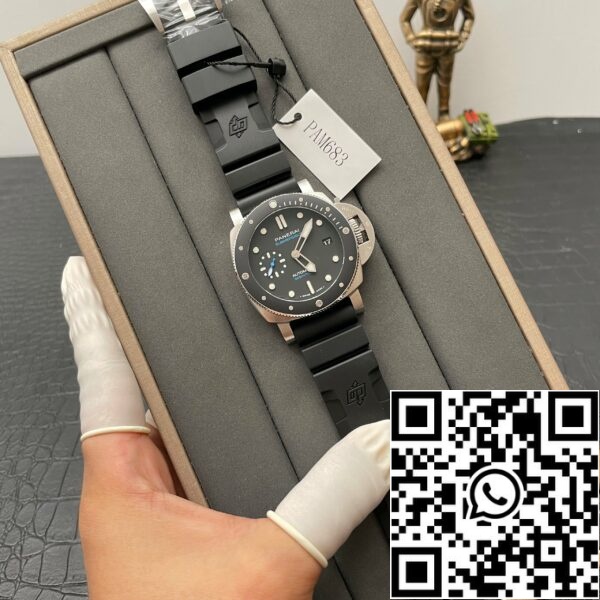 z5460284377264 06a03f95896b8002ed434edf8adf0cae Panerai Submersible PAM00683 1:1 Best Edition VS Factory Esfera negra Swiss P9010