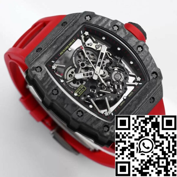 z5465875341458 b3ca4bb8d34d87c81455f30b3cfddbf0 Richard Mille RM035-02 1:1 Best Edition BBR Factory NTPT Carbon Case Κόκκινο λουράκι