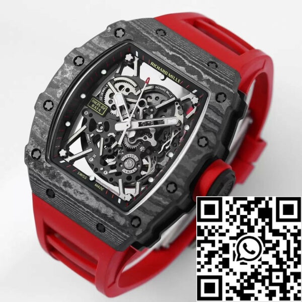 z5465875481699 4277df3097146b09b6d2654493e149ac Richard Mille RM035-02 1:1 Best Edition BBR Factory NTPT Caixa em carbono Bracelete vermelha