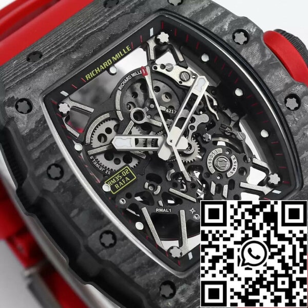 Richard Mille RM035-02 1:1 Best Edition BBR Factory NTPT Carbon Case Червена каишка