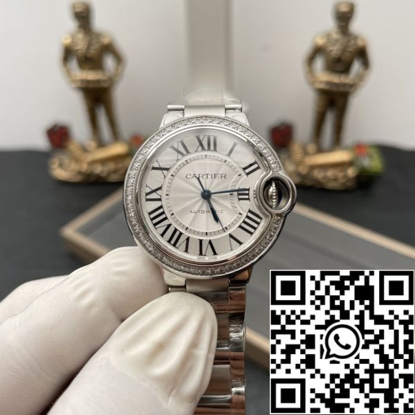 z5471932306750 354044d84bdd8c16691d7edf36abc218 Ballon Bleu De Cartier W4BB0016 33MM 1:1 Best Edition AF Factory Quadrante bianco