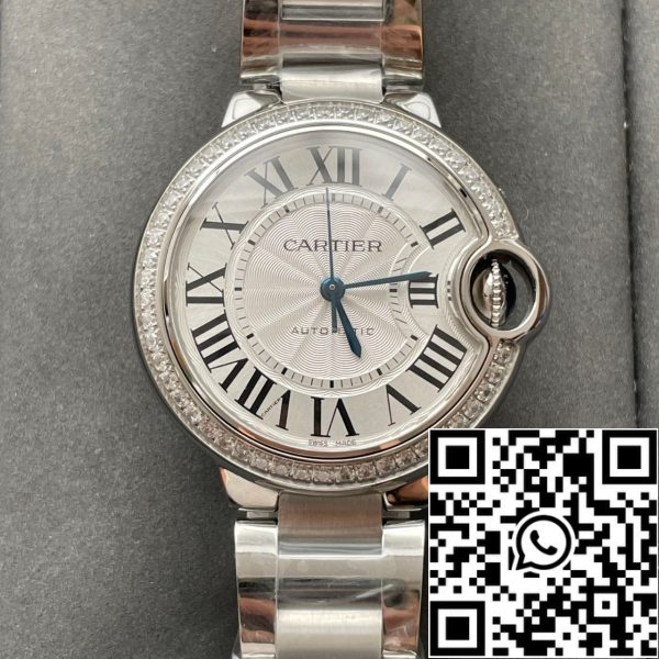 z5471932309594 0ca090f1cd233690dbfabf362fe59eff Ballon Bleu De Cartier W4BB0016 33MM 1: 1 Най-доброто издание AF Factory White Dial