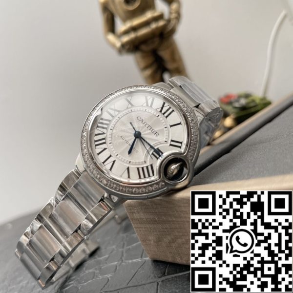 z5471932317899 1463ef38deacf61817ae4e1a1f1f1e0756 Ballon Bleu De Cartier W4BB0016 33MM 1:1 Best Edition AF Factory Valkoinen Dial