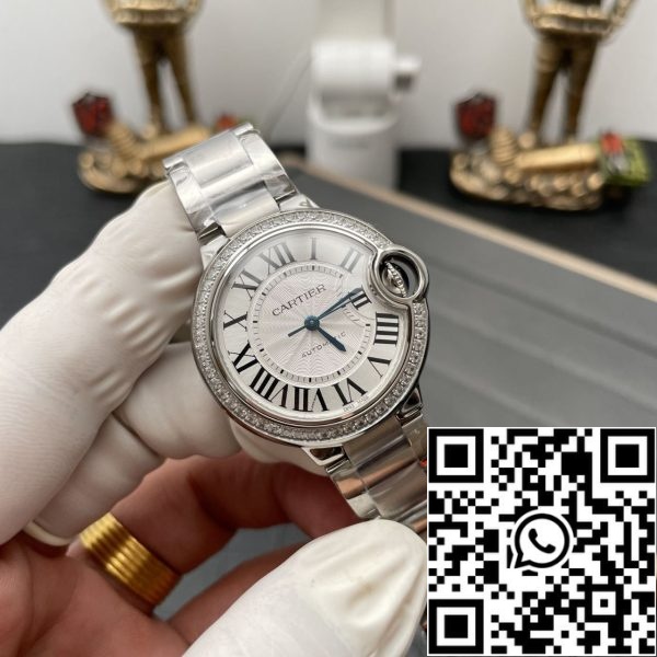 z5471932339746 f4d63f7973fdca59453faec1268a9d3c Ballon Bleu De Cartier W4BB0016 33MM 1: 1 Най-доброто издание AF Factory White Dial