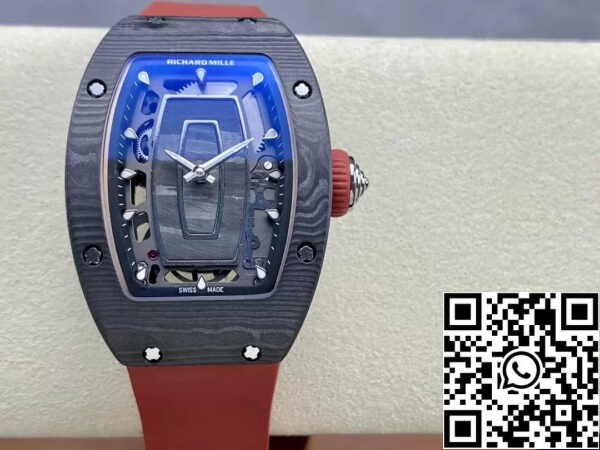 z5492134610912 5b5bd64dd07c367bbd5d10894ce13835 Richard Mille RM 07 RM007 Carbon NTPT Gehäuse 1:1 Best Edition G+ Factory Red Strap