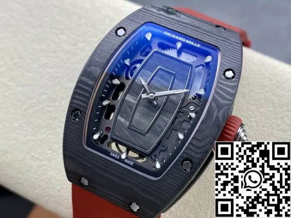 z5492135009940 f857c855017235e897c0396bdab9ccee Richard Mille RM 07 RM007 Carbon NTPT Gehäuse 1:1 Best Edition G+ Factory Red Strap