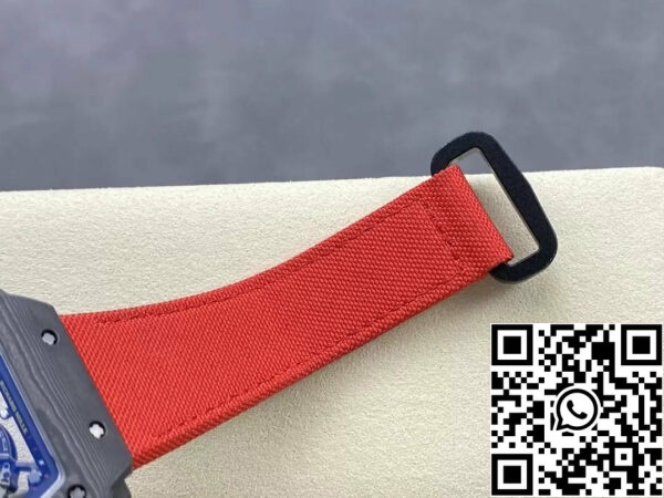 z5492140225990 cb1dc46b3341058362db7866471ea260 Richard Mille RM035-02 G+ Factory RM3502 Carbono NTPT Vermelho Correia de Velcro