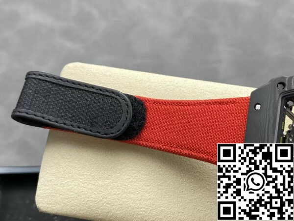 z5492140396691 0c6b1efede7f27a3cd590fb2916fe5b0 Richard Mille RM035-02 G+ Factory RM3502 Carbon NTPT Red Velcro Strap