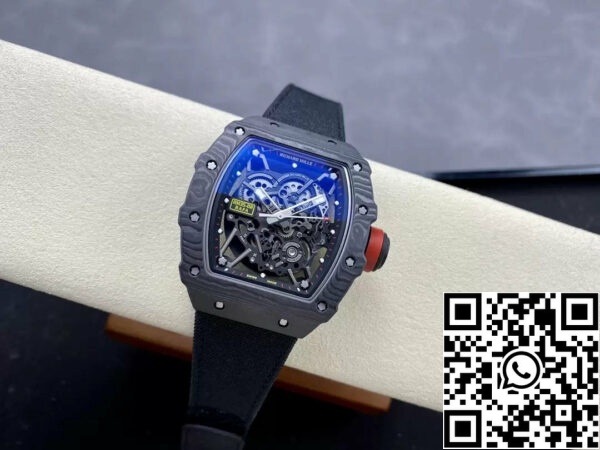 z5492141253440 4c5b9d56018d7571c28df5f666f8cdcd Richard Mille RM035-02 G+ Factory RM3502 Carbon NTPT Nero Cinturino in Velcro