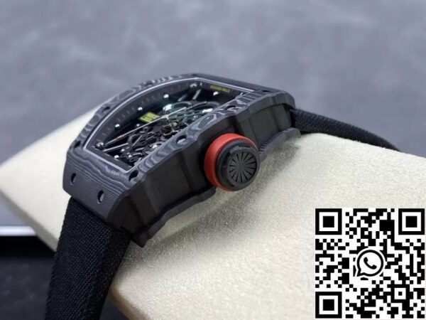 z5492141541243 c8c99f0149cc0bbd496b5a176bd4bd5b Richard Mille RM035-02 G+ Factory RM3502 Carbon NTPT Black Correa de velcro