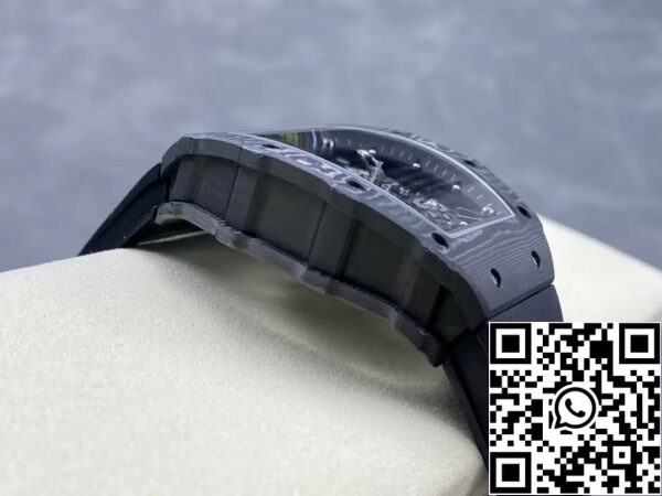 z5492142971471 cdd1f79aa2b007c4db860352d482b587 Richard Mille RM035-02 G+ Factory RM3502 Carbon NTPT Black Rubber Strap