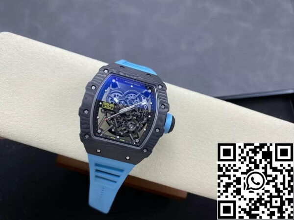 z5492144230627 b91a561efc8785550a977323fa505f58 Richard Mille RM035-02 G+ Factory RM3502 Carbon NTPT Blue Strap