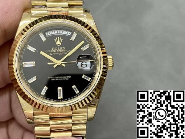 z5492561737566 ea0c34efe3745c88710ba6028ddbe712 Rolex Day Date 40 m228238-0004 Черный циферблат 1:1 Best Edition Противовес Версия 183 Грамм