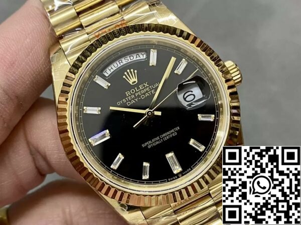 z5492561834630 bc540f1b1fc351b6eef1d83dbb49a1c1 Rolex Day Date 40 m228238-0004 Schwarzes Zifferblatt 1:1 Best Edition Gegengewicht Version 183 Gramm