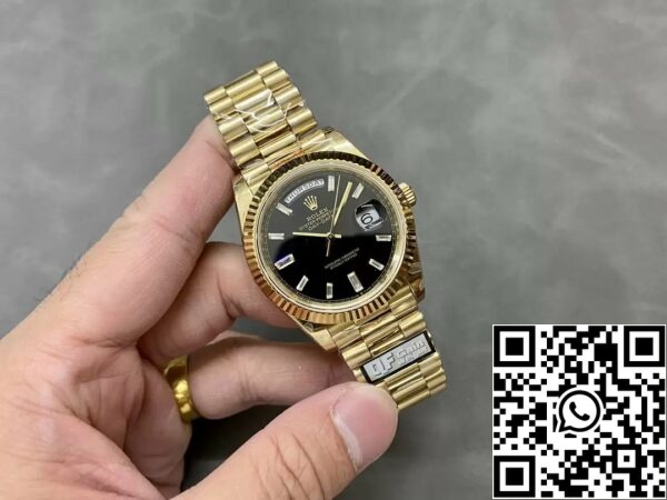 z5492562037064 12df0a62e39c40c96de4851bf308e4bc Rolex Day Date 40 m228238-0004 Black Dial 1:1 Best Edition Counterweight Version 183 Gram