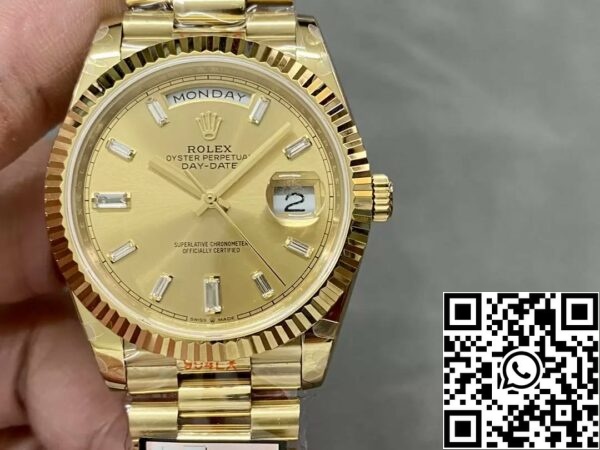 z5492564443181 9441ad490e3396ca593a624f3312d8b9 Rolex Day Date 40 m228238-0005 Esfera Amarilla 1:1 Mejor Edición Versión Contrapeso 183 Gramos