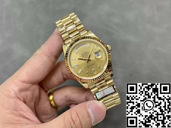 z5492564734968 c920b4a2d446aeb736709850564951e2 Rolex Day Date 40 m228238-0005 Gelbes Zifferblatt 1:1 Best Edition Gegengewicht Version 183 Gramm