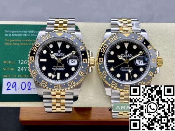 z5492611823167 c2adb35bebeeb7c062968e10612a2e0d Replika Rolex GMT Master II M126713grnr-0001 ARF Factory 1: 1 Best Edition CounterWeight Version