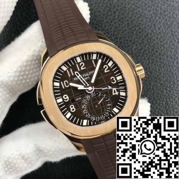 z5493907866447 26b242b80f2d0caa2dbc61091c0e7097 Patek Philippe Aquanaut 5164R-001 1:1 Beste Editie ZF Fabriek Bruine Wijzerplaat