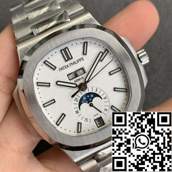 z5545479438230 729d317a31410884d0234fa30e71f519 Patek Philippe Nautilus 5726 1:1 Best Edition GR Factory V3 White Dial Stainless Steel