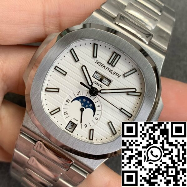 z5545479469116 2be105126dd6cd82aa30aaf2e062f7e4 Patek Philippe Nautilus 5726 1:1 Best Edition GR Factory V3 Cadran blanc Acier inoxydable