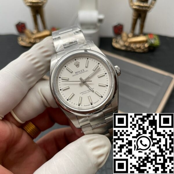 z5553061090050 96745ce97ed208f133f920c621a64440 Rolex Oyster Perpetual 114300 39MM TW Фабрика 1:1 Най-добро издание Бял циферблат