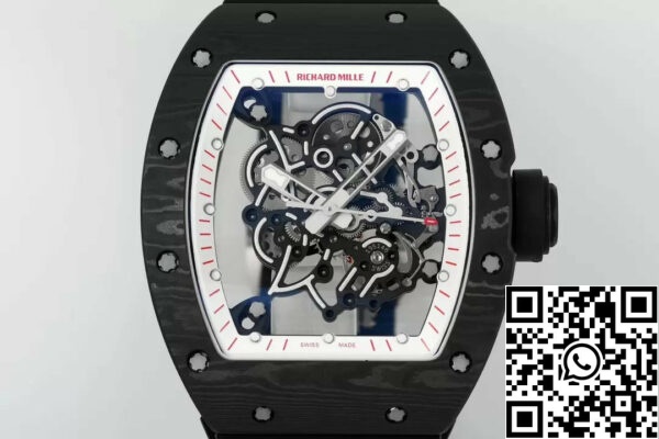 z5568749392074 d245e8f3843f77d65c19f43923520db6 RICHARD MILLE RM055 RM-055 ZF 2024 1:1 Best Edition Kolfiberfodral Svart gummi