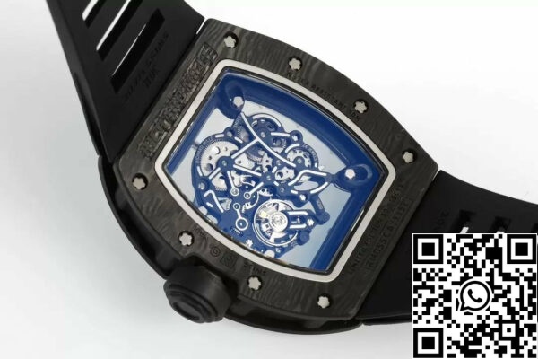 z5568750100956 cdea4991555d40b1ae60e45b08ce3615 RICHARD MILLE RM055 RM-055 ZF 2024 1:1 Best Edition Carbon Fiber Case Black Rubber