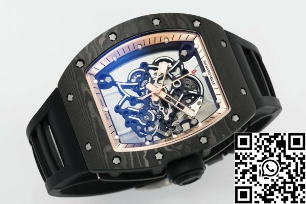 z5568787466090 cc2353bd63555c712b9b74b6db85be8b RICHARD MILLE RM055 ZF 2024 1:1 Best Edition Carbon Fiber Case Rose Gold Dial