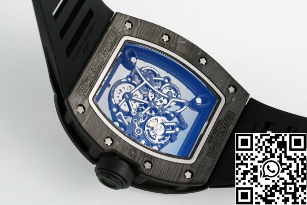 z5568788053243 5ff16f4d3b9c0b935aeb4568d2a7450a RICHARD MILLE RM055 ZF 2024 1:1 Best Edition szénszálas tok rózsaarany számlapja