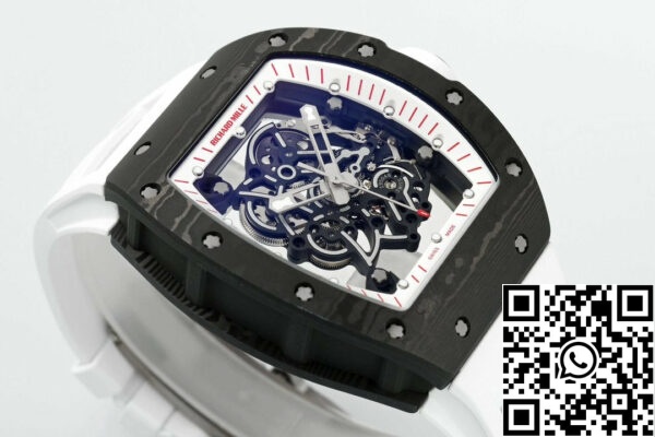 z5568790985249 3e8fb876f8cb9d40779952e79df712d0 RICHARD MILLE RM055 ZF 2024 1:1 Best Edition Hiilikuitu tapauksessa musta hihna