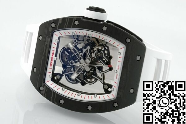 z5568791068931 9fde60400765677776d7ef99281f918f RICHARD MILLE RM055 ZF 2024 1:1 Best Edition Koperta z włókna węglowego Czarny pasek