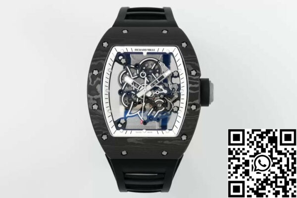 z5568791568591 671ce4f26ab042c913eeb03a18c31dfe RICHARD MILLE RM055 ZF 2024 1:1 Най-добро издание Въглеродни влакна корпус бял циферблат