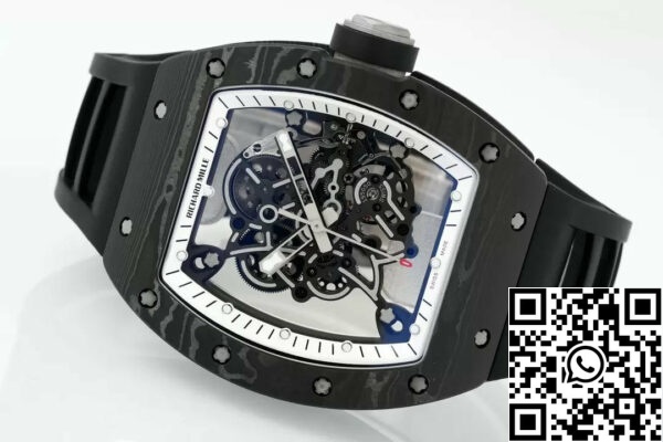 z5568792109792 f4afe778014def60d2a424a4c629a1ec RICHARD MILLE RM055 ZF 2024 1:1 ベストエディションカーボンファイバーケースホワイトダイヤル