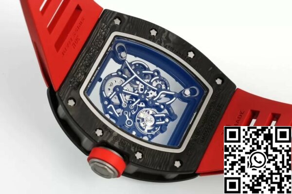 z556868794470670647 77181aff2595d1d1d1c0c0f33710101021fe11b RICHARD MILLE RM055 ZF 2024 ZF 2024 1:1 أفضل إصدار من ألياف الكربون ذات الحزام الأحمر