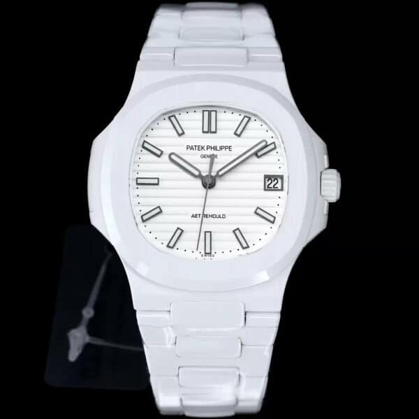 z5569286242012 7fdbf7f9b211fe007ec1f14be8f6fad1 [AET zmodyfikowany] Patek Philippe Nautilus 5711 Ceramic White Dial 1:1 Best Edition