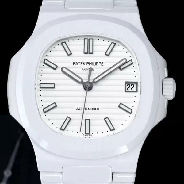 z5569286678644 8342ec0fb3349805fc5f0574a4e966a7 [AET modificat] Patek Philippe Nautilus 5711 Ceramic White Dial 1:1 Best Edition